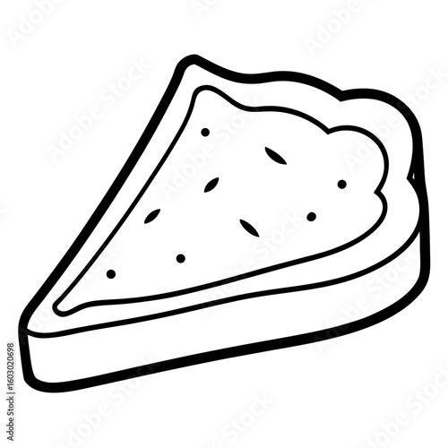 Bruschetta Slice Vector Food Printable Graphic for Kitchen Decor