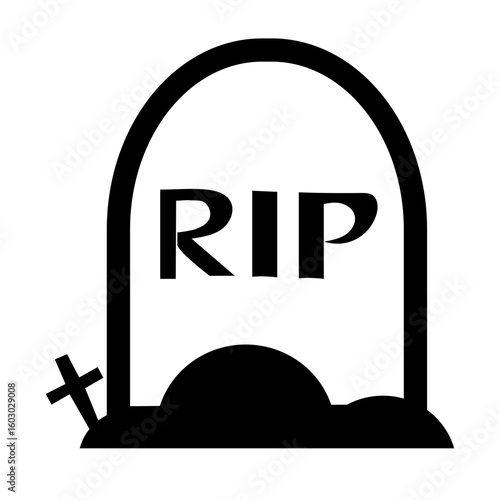 RIP dead tomb drawing