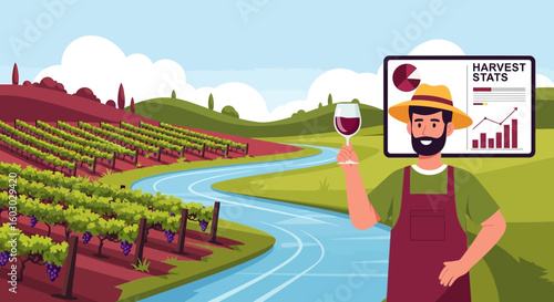 Successful Vineyard Management And Harvest Analytics With Wine Tasting