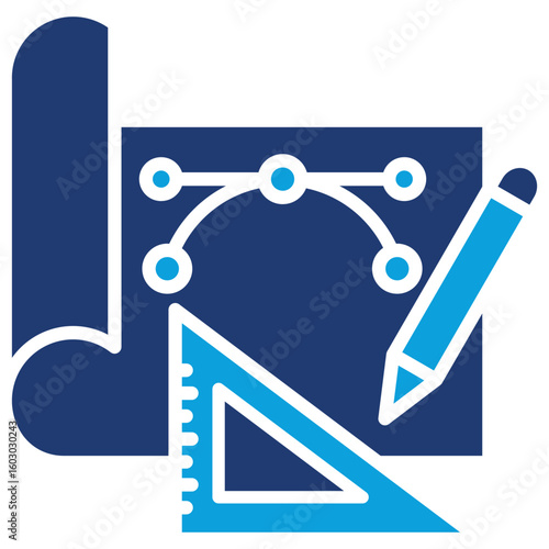 Design Flat Blue Icon