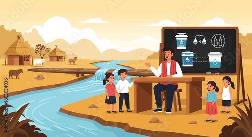 Education In Rural Community About Water Sanitation And Hygiene Solutions