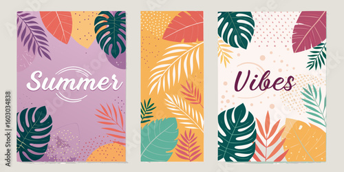 vector illustration of an abstract background with summer vibes