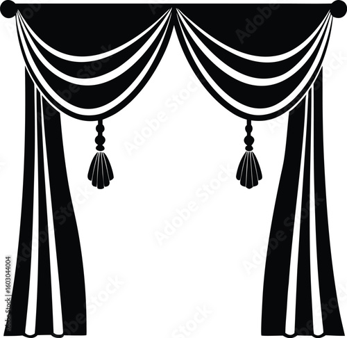 Elegant Curtain Silhouette