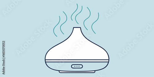Aroma diffuser with steam essential oil diffuser humidifier