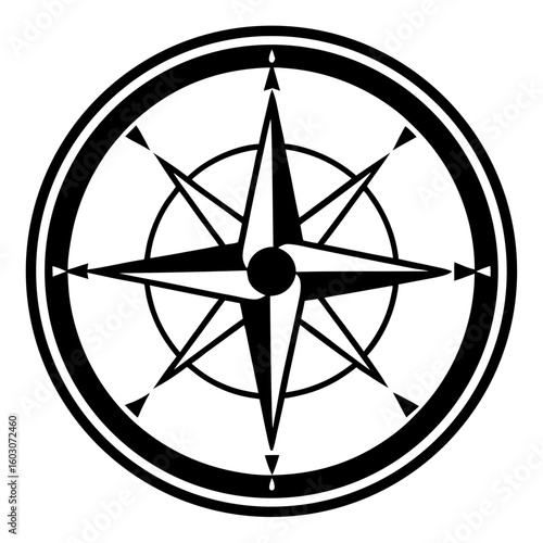 Minimal Compass Travel Icon