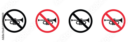 Clear communication and quiet zones are essential for modern life, symbolized by these universally recognized no horn signs.