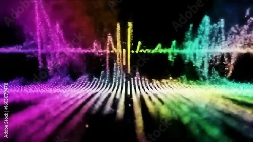 Colorful abstract wave pattern