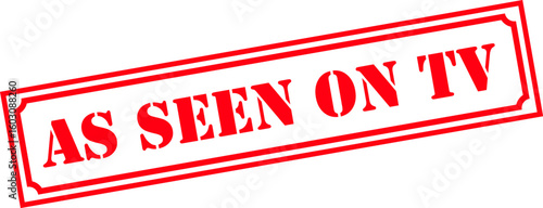 Fotografía Grunge stamp as seen on TV