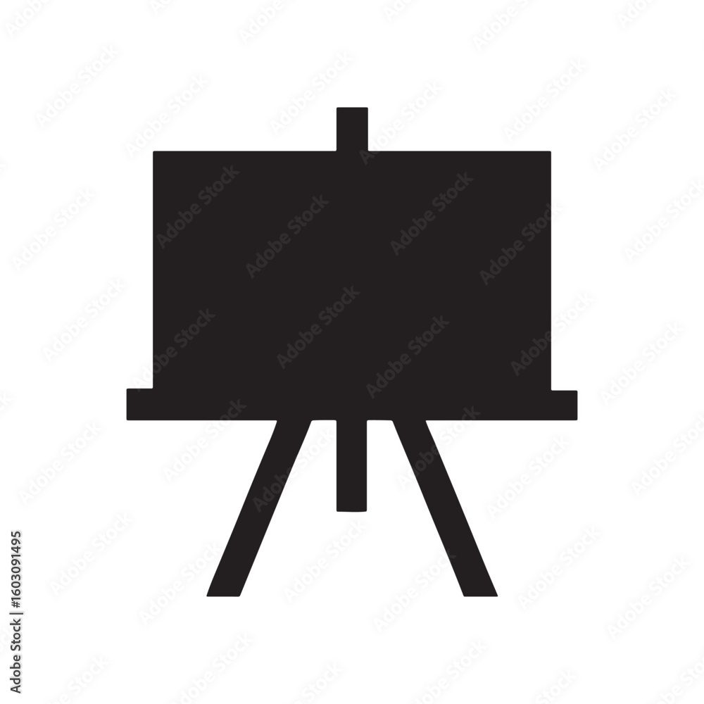 Obraz premium Artistic easel with blank canvas for creative projects