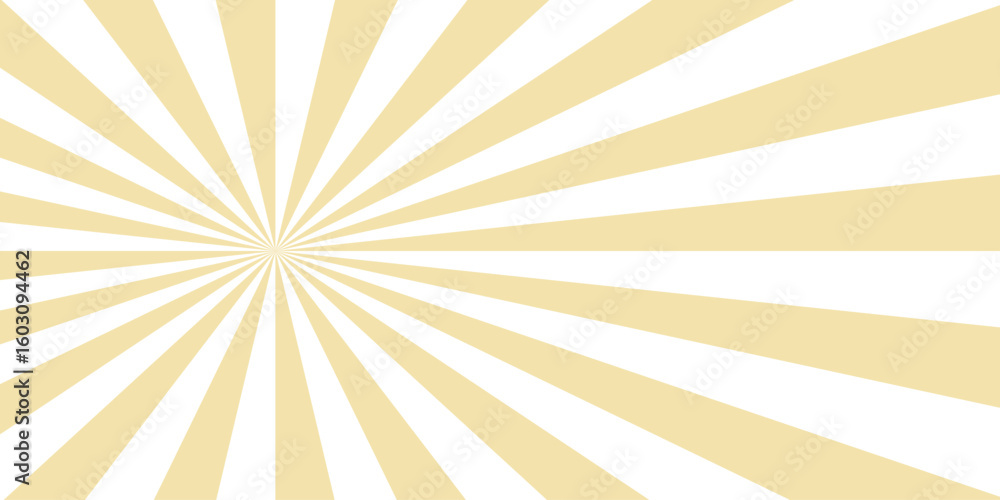 Abstract bright and energetic spiral background with alternating curved yellow and white segments.Hypnotic swirl radiates symmetrically sense of motion and energy.