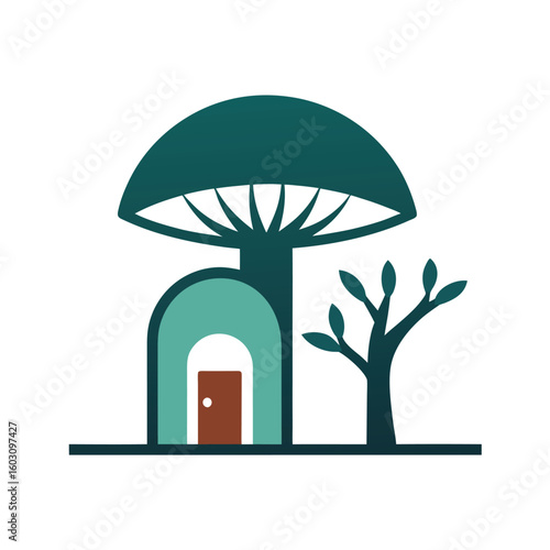 Art Deco Stylized Mu Animal Illustration