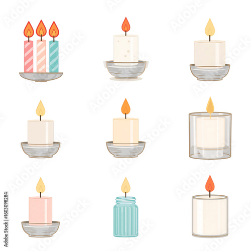Minimal Candle Variations – Icon Pack
