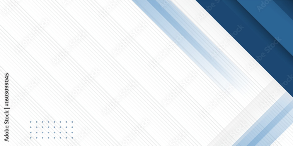 Fototapeta premium Blue abstract background with white color. Abstract blue background with square shapes. Modern Simple Blue Grey Abstract Background Presentation Design