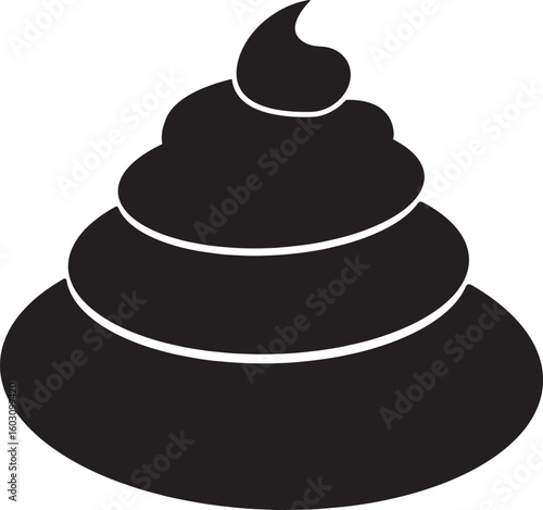 Poop Pile Icon Vector - Humorous & Hygienic Symbol