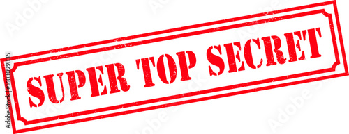 Grunge stamp super top secret