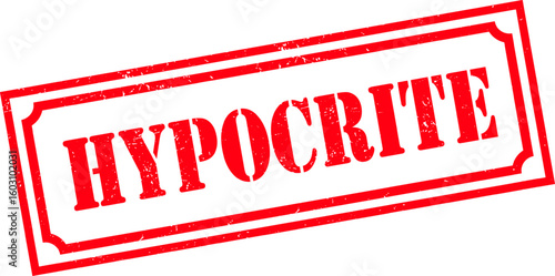 Grunge stamp hypocrite