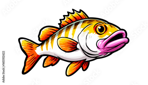 zebra danio fish icon, zebra danio fish vector illustration-simple illustration of zebra danio fish
