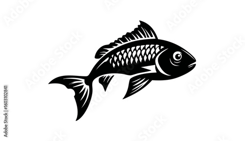 zebra danio fish icon, zebra danio fish vector illustration-simple illustration of zebra danio fish