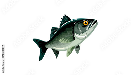 zebra danio fish icon, zebra danio fish vector illustration-simple illustration of zebra danio fish
