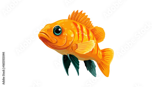 zebra danio fish icon, zebra danio fish vector illustration-simple illustration of zebra danio fish