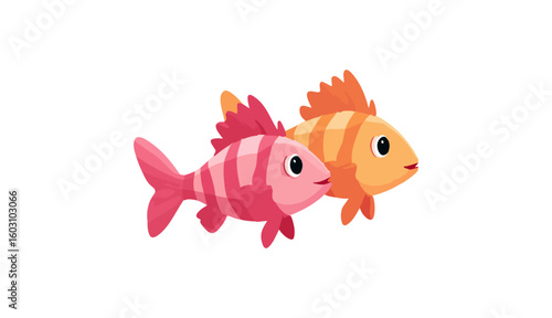 zebra danio fish icon, zebra danio fish vector illustration-simple illustration of zebra danio fish
