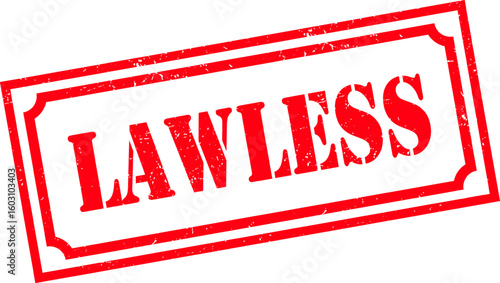 Grunge stamp lawless