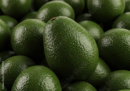 Fresh Avocados Piled Up – Tropical Green Fruit in High Resolution