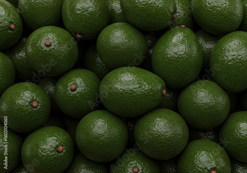Fresh Avocados Piled Up – Tropical Green Fruit in High Resolution