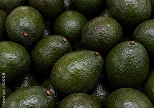 Fresh Avocados Piled Up – Tropical Green Fruit in High Resolution