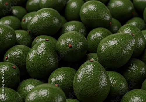 Fresh Avocados Piled Up – Tropical Green Fruit in High Resolution
