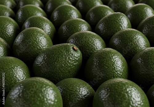 Fresh Avocados Piled Up – Tropical Green Fruit in High Resolution