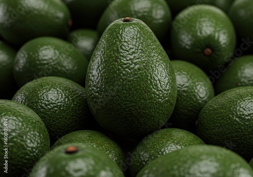 Fresh Avocados Piled Up – Tropical Green Fruit in High Resolution