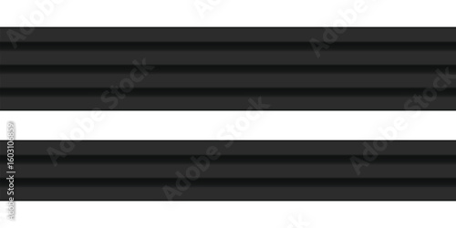 Grey Black decorative moulding baseboard in empty modern room interior detail wooden trim wall realistic molding panel design wood work