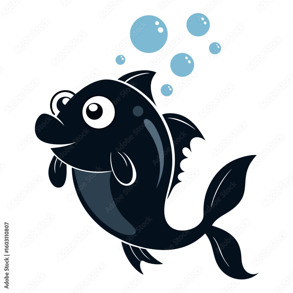 Fototapeta premium vector illustration of a fish