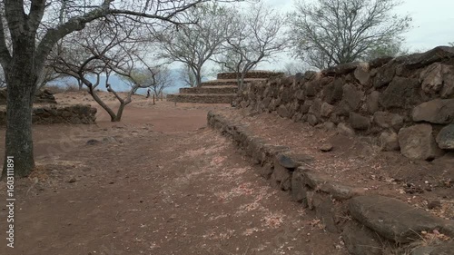 Guachimontontes is an archaeological site in Jalisco, Mexico. This pre-Hispanic site dates back to 300 AD and consists of peculiar circular pyramids. This site is part of UNESCO's World Heritage
