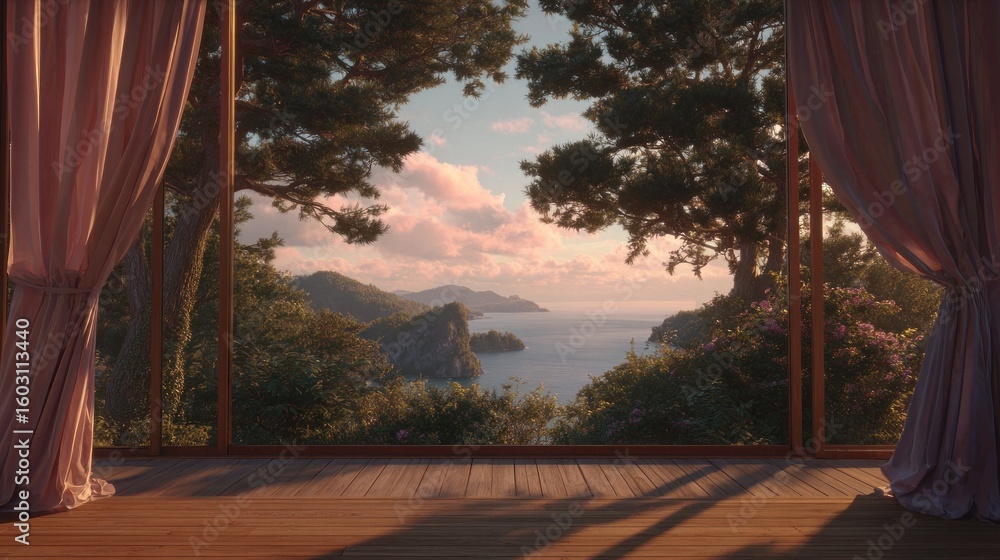 Obraz premium Tranquil view from a window