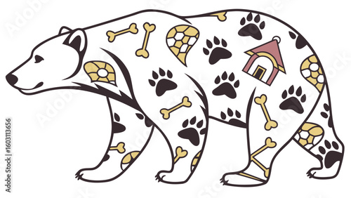 Playful Curious Bear design with Best Friend Fido shades in a National Dog Day setting