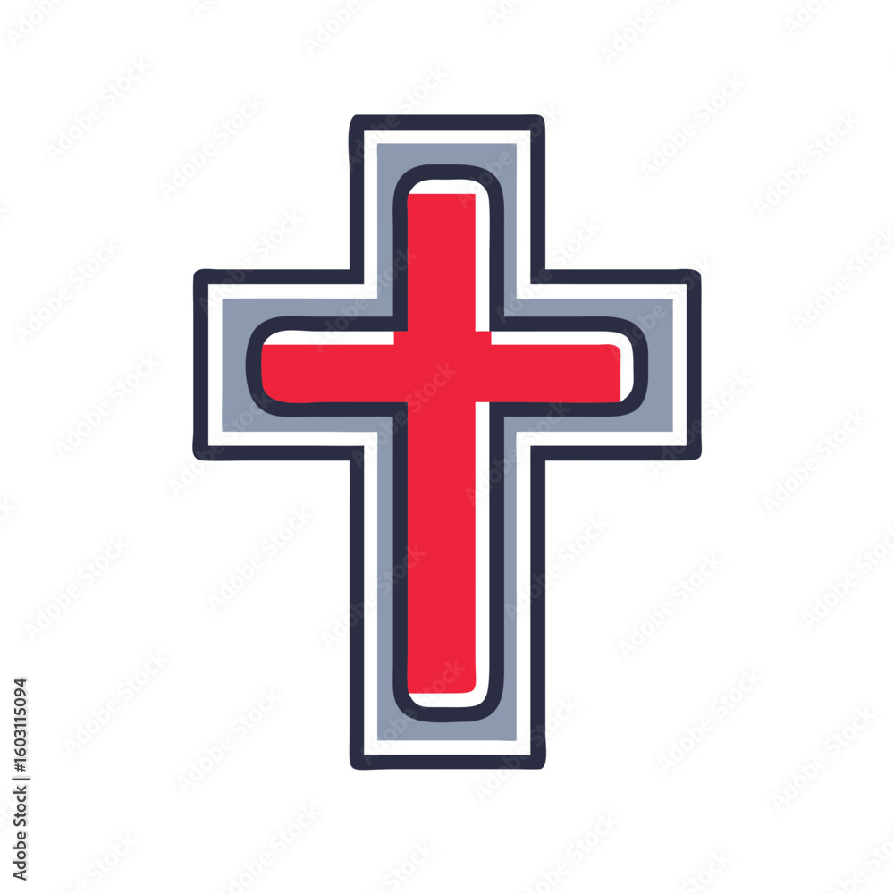 Fototapeta premium Cross Icon