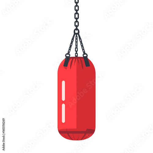 Red Pixel Art Punching Bag