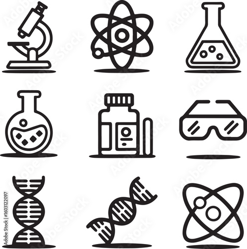 science and chemistry icons