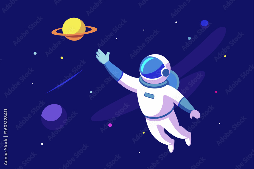 Obraz premium astronaut on the moon