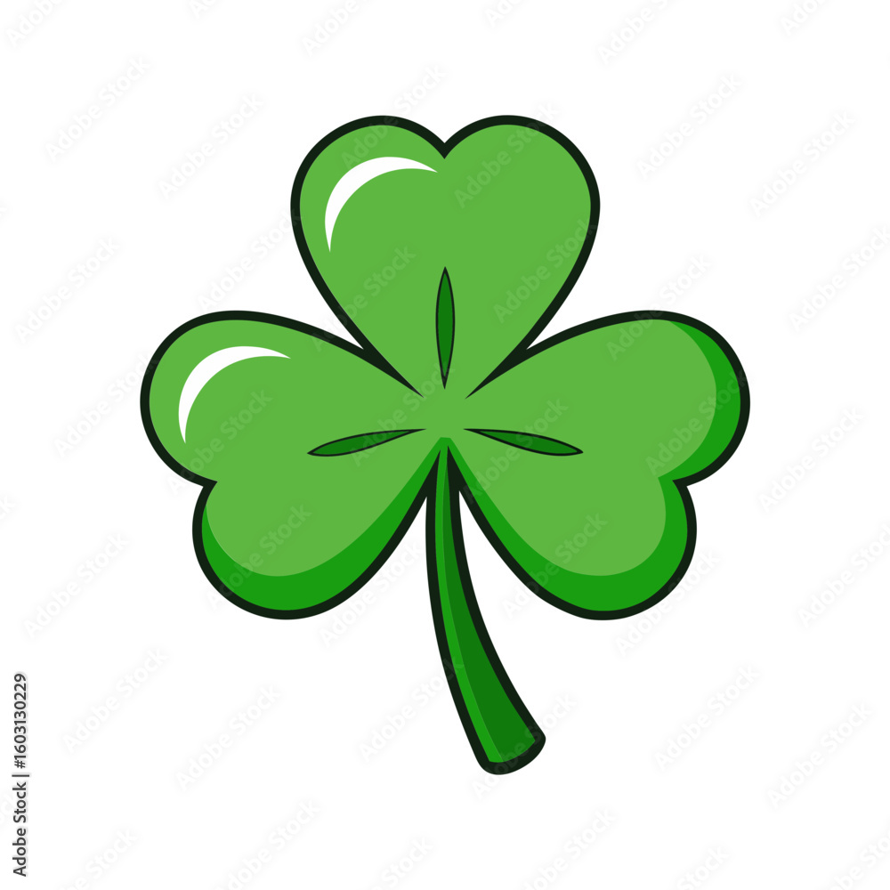 Fototapeta premium shamrock icon vector art 