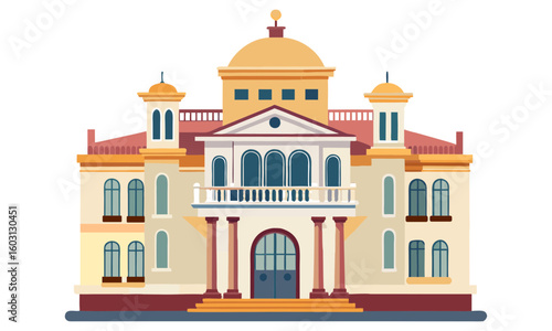 Wallpaper Mural Grand classical building with dome and arched windows Torontodigital.ca