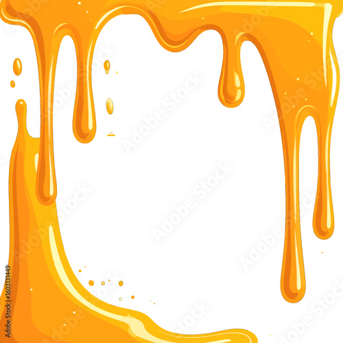 Dripping Honey Texture Background