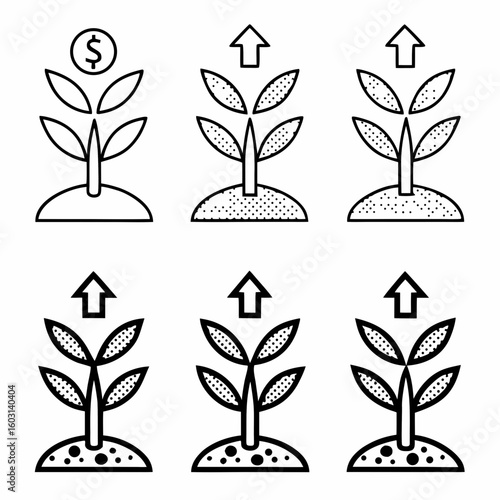 The "Growth Sprout"
Instead of traditional upwards arrows or currency symbols, this icon would represent the organic and sustainable nature of business growth. Picture a stylized, 