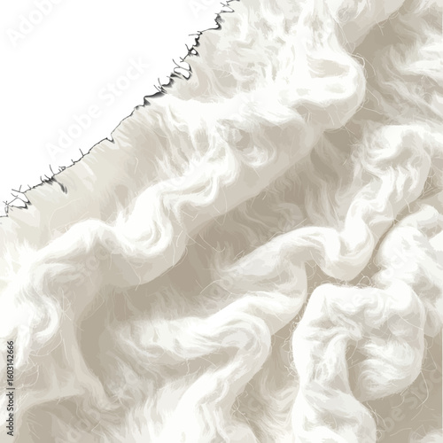 Soft Flowing Cream Fabric Texture