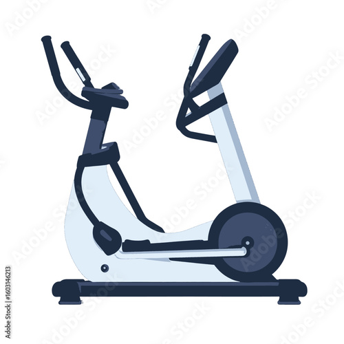 Modern Stationary Exercise Bike Illustration
