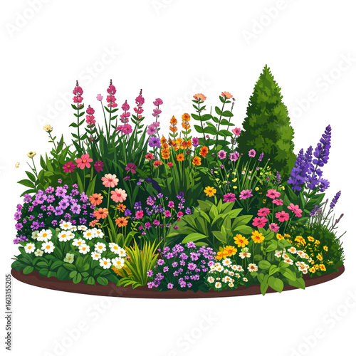 Colorful Floral Garden Design