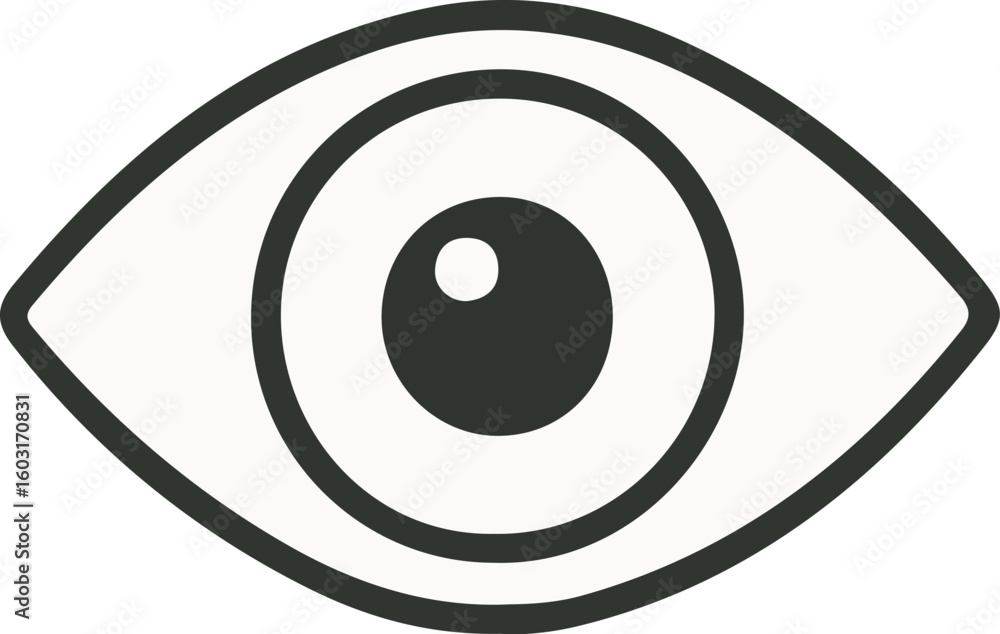 Minimalist Eye Icon – Vision, View, Watch Symbol in Black and White
Minimalist Eye Icon – Vision, View, Watch Symbol in Black and White