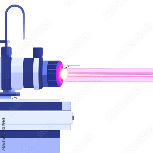 Pixel Art Camera With Laser Beam